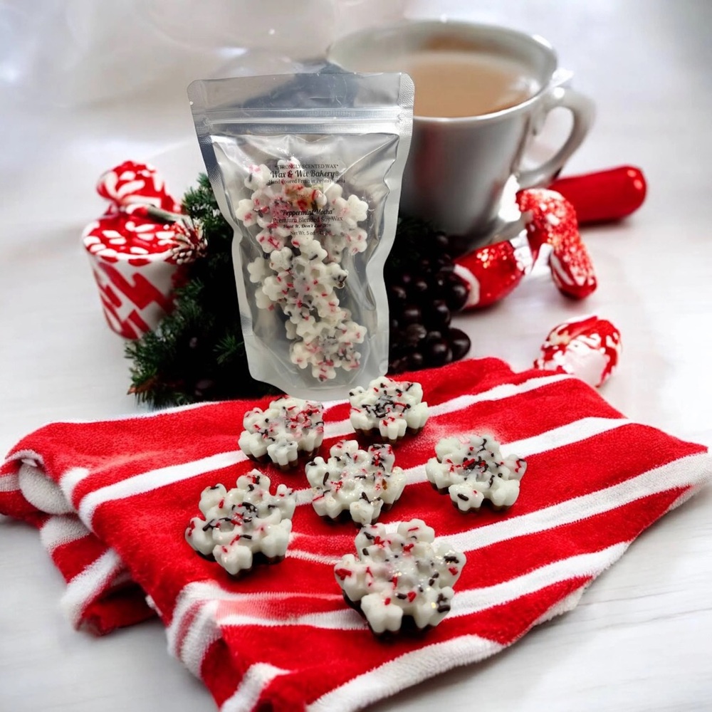 Peppermint Mocha Snowflake Wax Melts